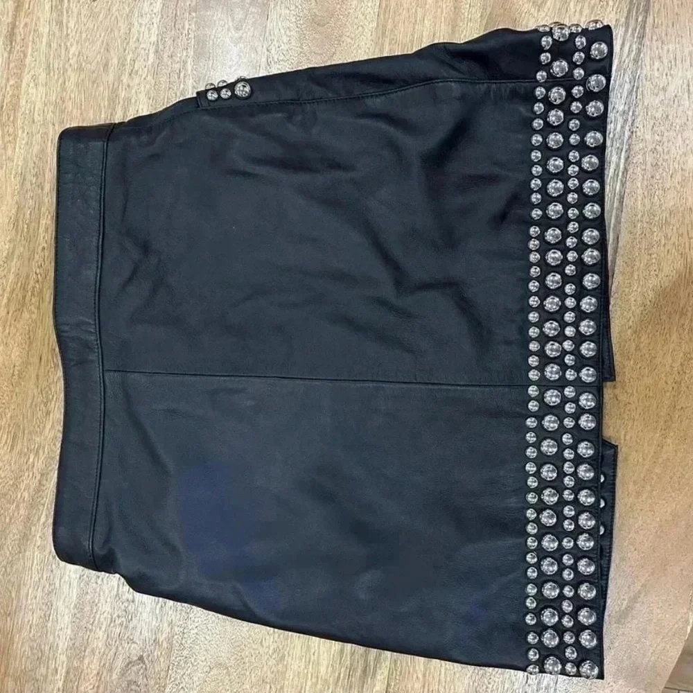 Free People x Understated Leather Wrap Mini Skirt - Picture 2 of 6